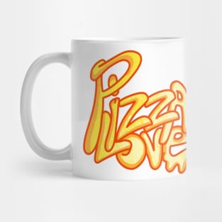 Pizza love cheesy melting t-shirt Mug